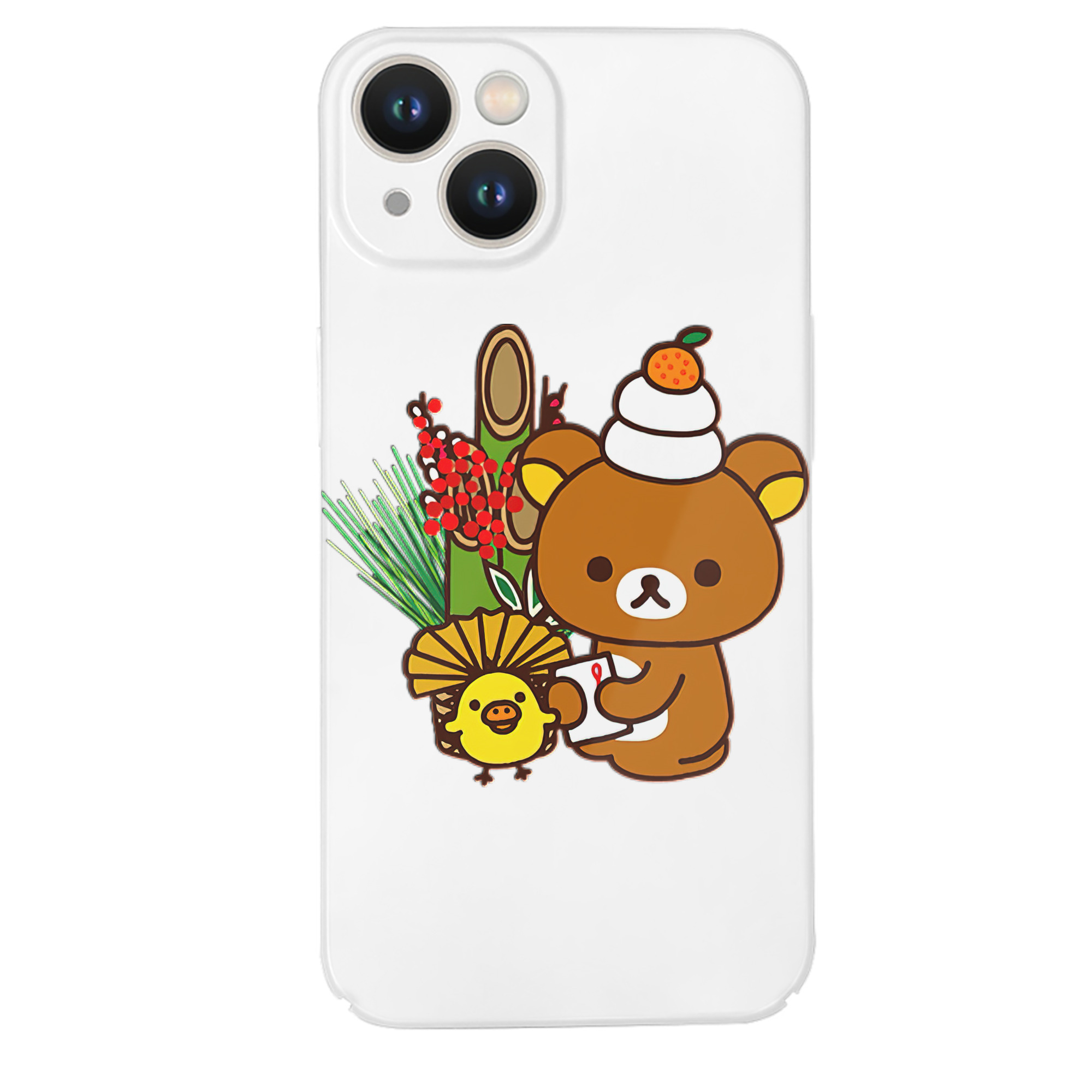 （画像用） リラックマ リラックマ キイロイトリ Rilakkuma Korilakkuma Kiiroitori 【iPhone 14シリーズ対応】ハードケース